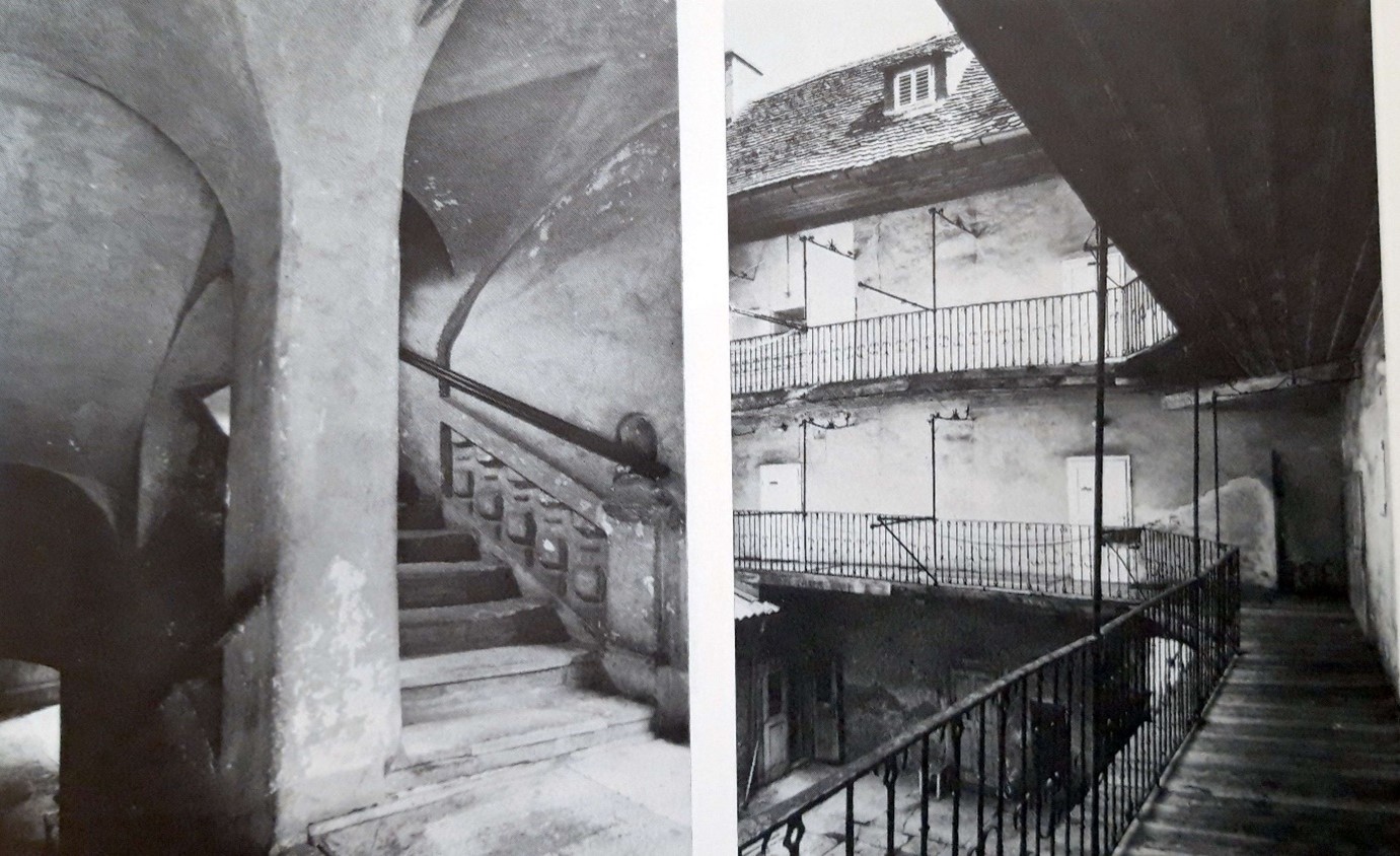 Palais Wertl von Wertlsberg, Stiegenhaus bzw. Innenhof